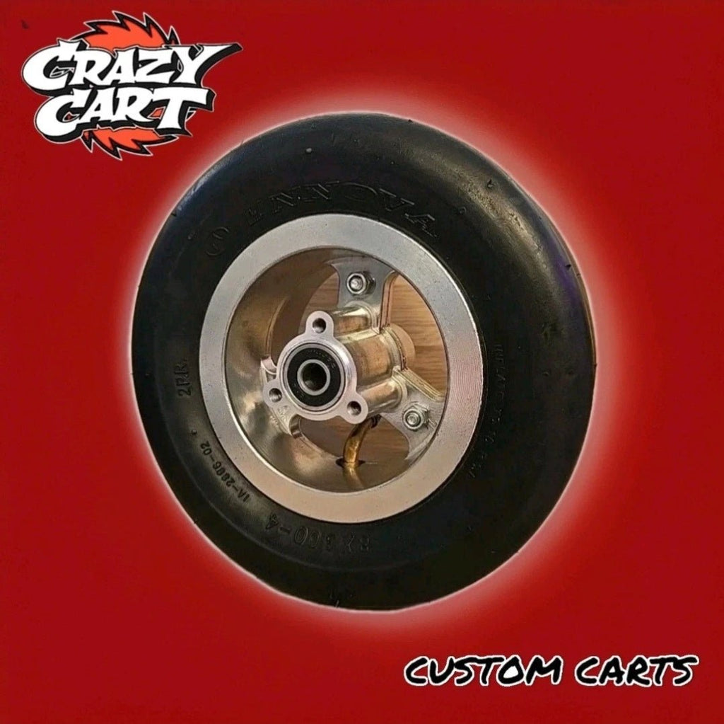 FATMAXX CRAZY CART CUSTOM RACE SLICK 8x3.00 - 4 FRONT WHEEL STD/XL - CUSTOM CARTS