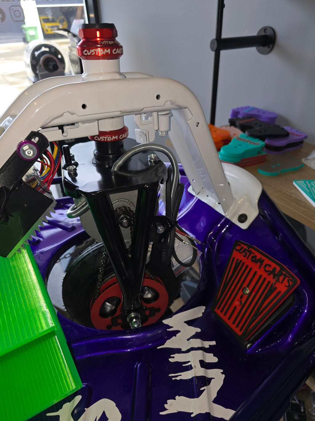 500w Upgrade Razor Crazy Cart Standard Model Custom Carts Fork Set Kit - CUSTOM CARTS