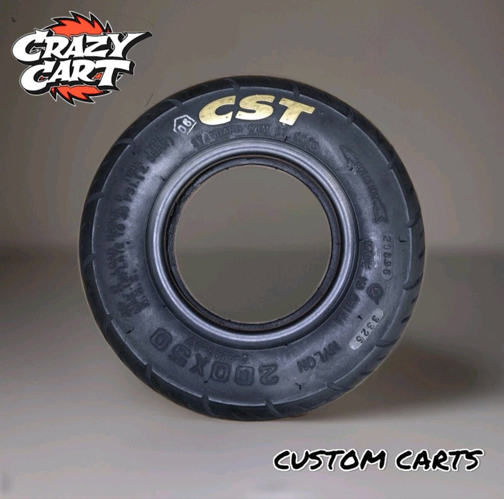 Razor Crazy Cart Standard and XL CST Street Air Tire 200X50 Upgrade - CUSTOM CARTS