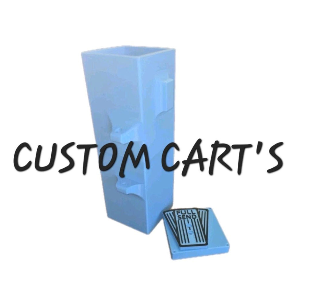 Razor Crazy Cart Custom Made Battery Box Upgrade Red & Black CC Logo 48v - CUSTOM CARTS