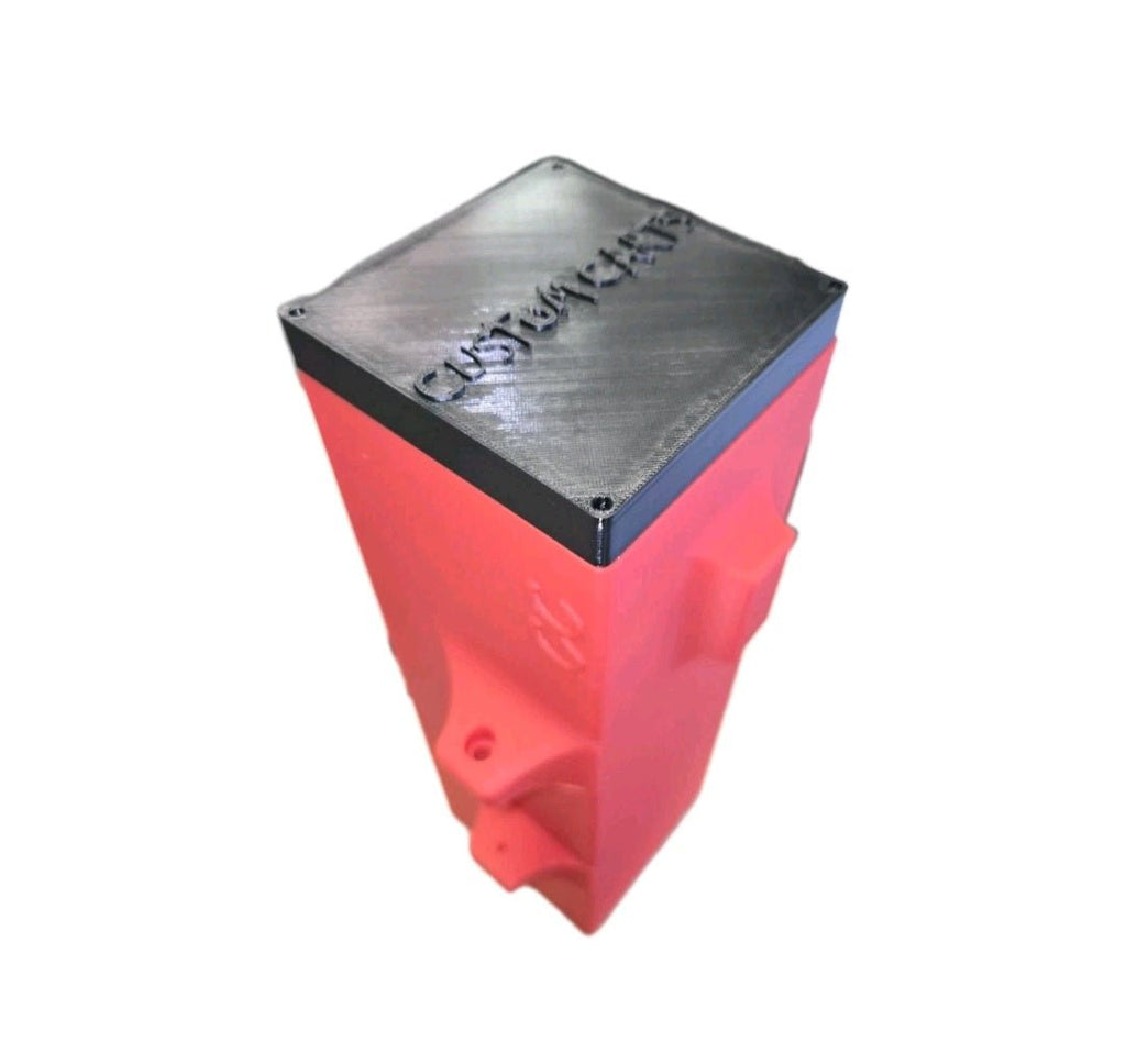 Razor Crazy Cart Custom Made Battery Box Upgrade Red & Black CC Logo 48v - CUSTOM CARTS