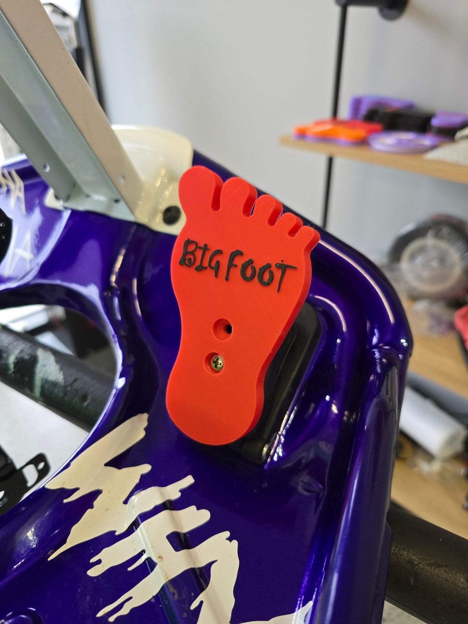 "Custom Carts Big Foot pedal replacement part for Razor drift cart"