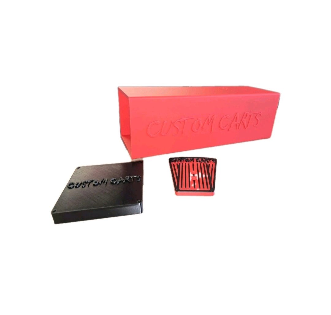 Razor Crazy Cart Custom Made Battery Box Upgrade Red & Black CC Logo 48v - CUSTOM CARTS