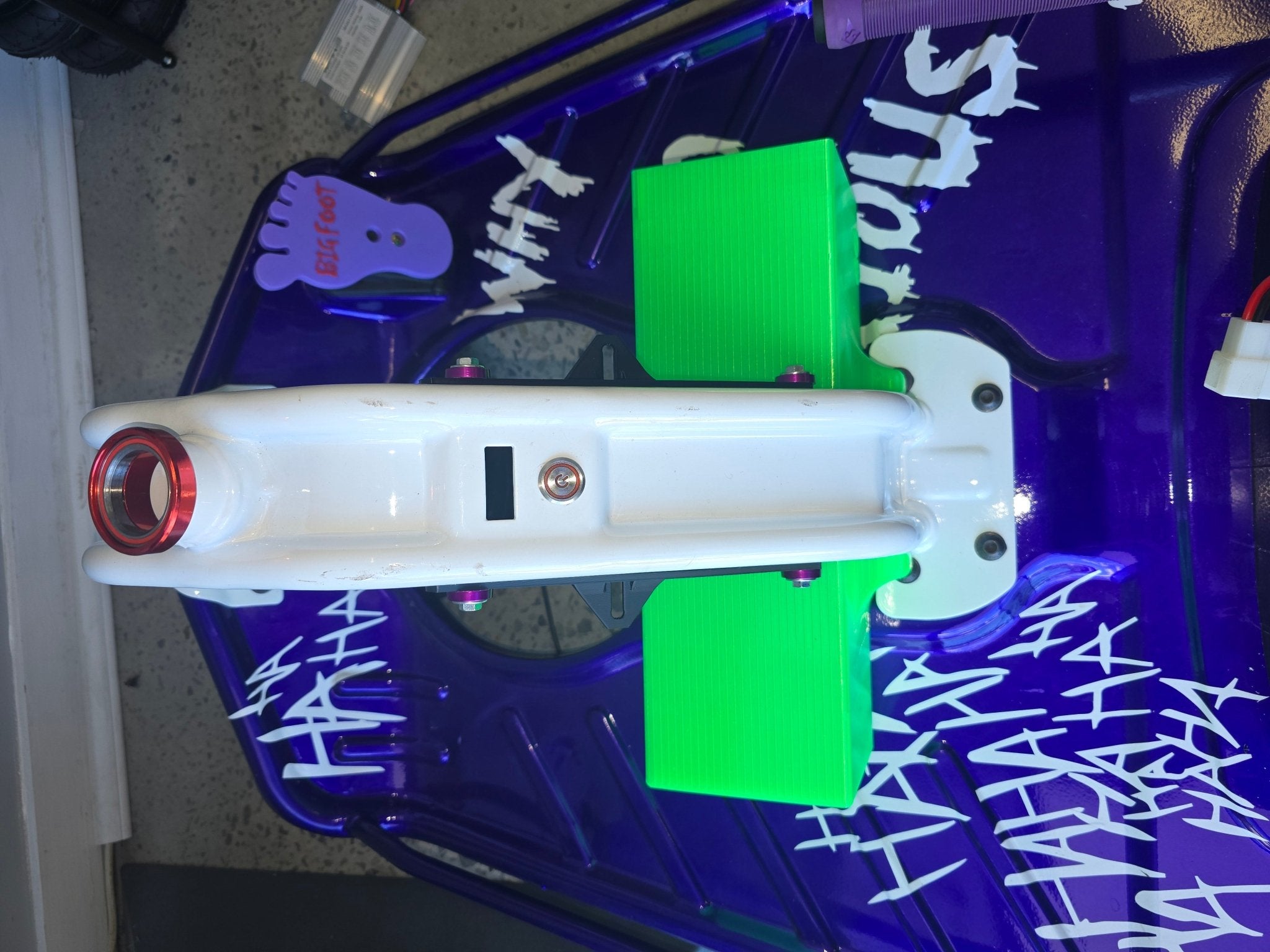 Razor Crazy Cart Custom Made Battery Box Upgrade Red & Black CC Logo 48v - CUSTOM CARTS