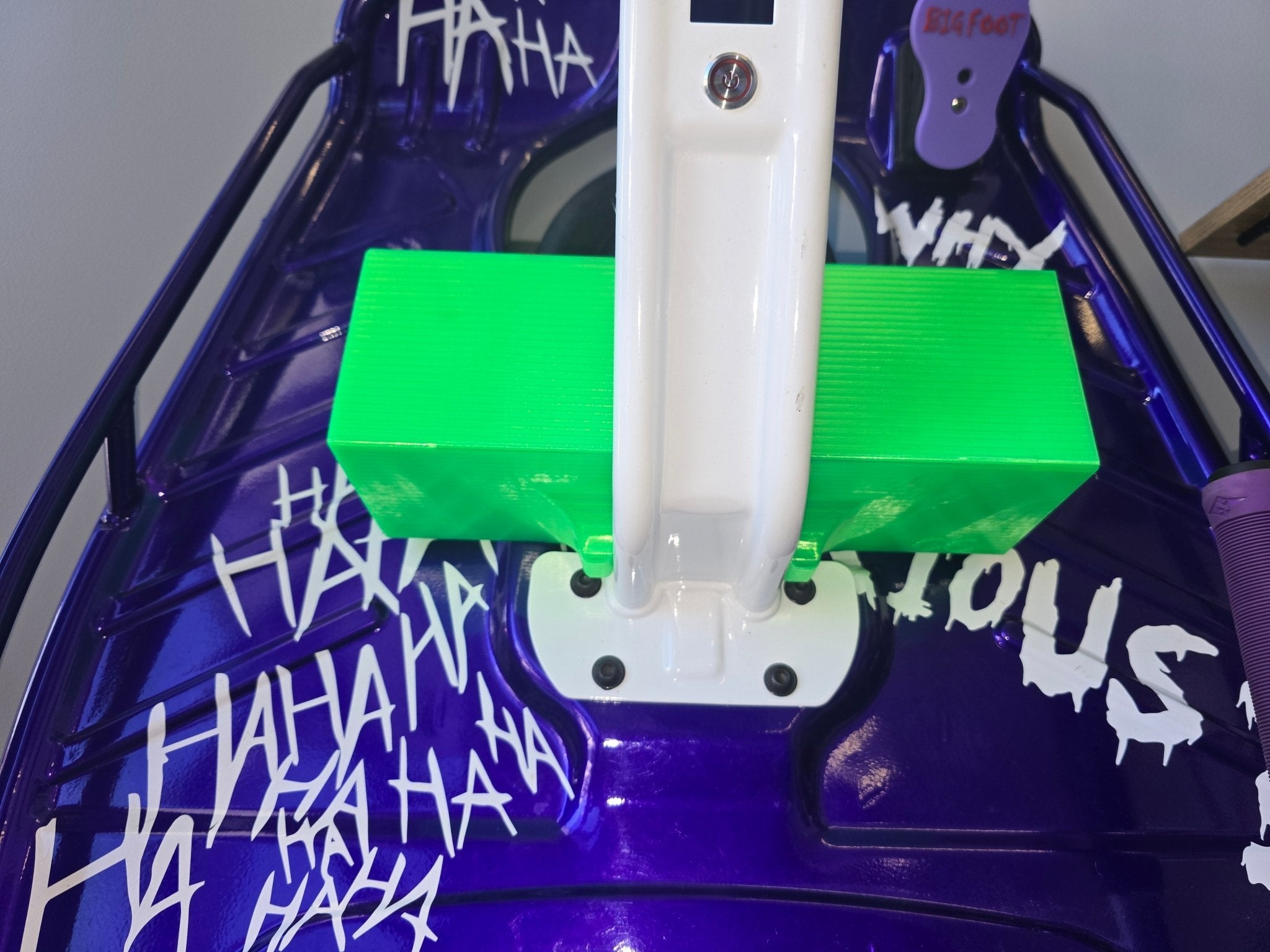 Razor Crazy Cart Custom Made Battery Box Upgrade Red & Black CC Logo 48v - CUSTOM CARTS