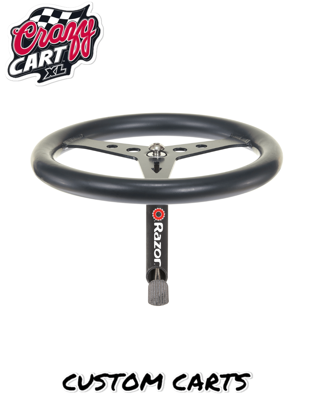 Crazy Cart XL Steering Wheel - CUSTOM CARTS